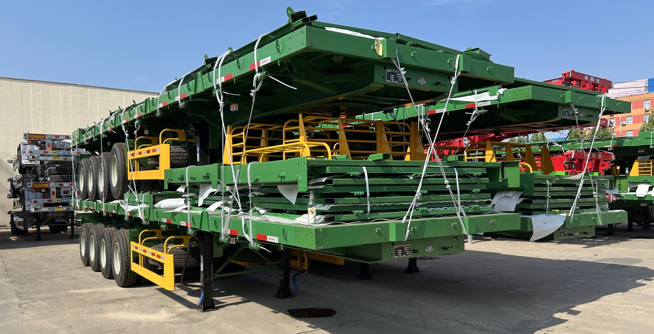 green flatbed trailer 6