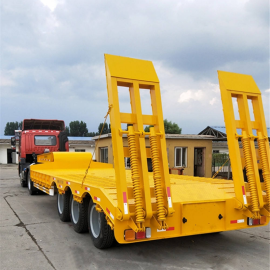CIMC 3 Axle Lowboy Truck Semi Trailer