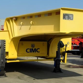 4 Axle 80 Ton Lowbed Semi Truck Trailer